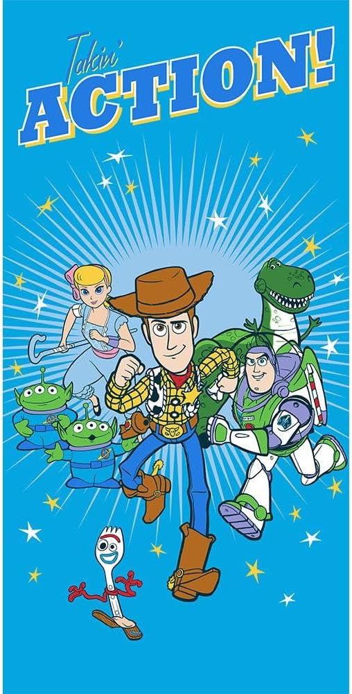 Toy Story "Takin' Action!" 27"x54" Disney Polyester Microfiber Beach Pool Bath Towel