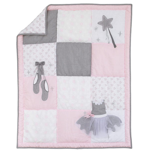 NoJo Ballerina Bows Nursery Gift (Crib Comforter Only)