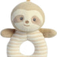 Ebba - Naturally Baby - 6" Naturally Sam Baby Ring Rattle