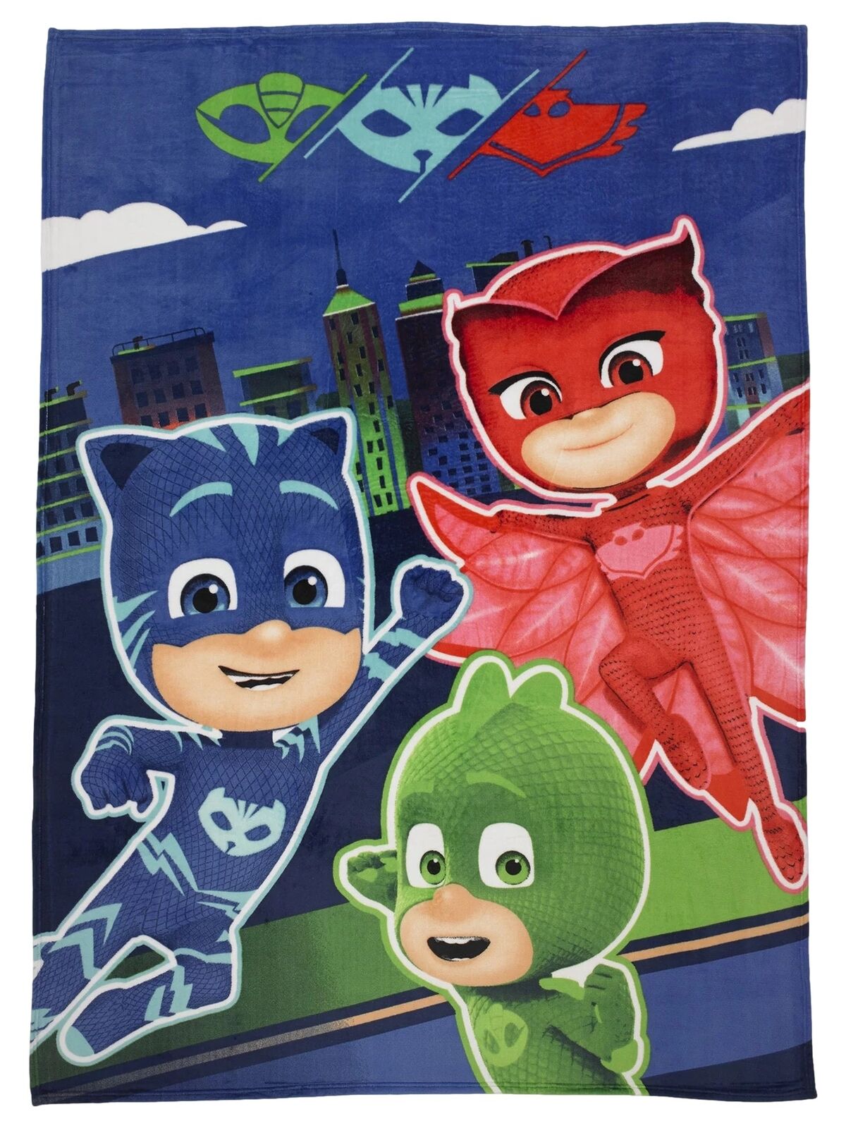 PJ Masks Flying Silk Touch 62 X 90 Twin Fleece Blanket