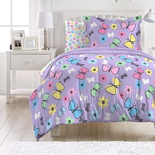 Full Dream Factory Sweet Butterfly 7-piece Bed in a Bag Bedding Set