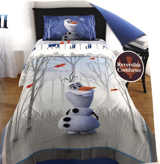 Twin/Full Reversible Comforter Sham Set Olaf Frozen II