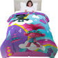 Trolls World Tour Super Soft Twin Full  Reversible Comforter Kids Bedding Purple