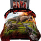 Comforter and Sheet Set 4 Piece Twin Size Bedding Jurassic World Super Soft Microfiber
