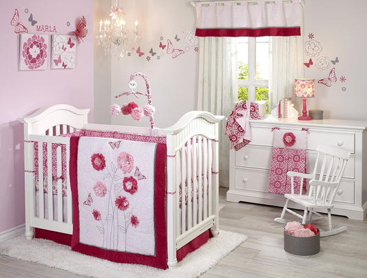 Butterfly Bouquet 4 Pieces Crib Bedding Set By NoJo