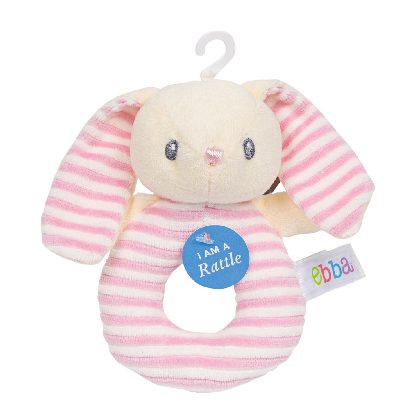 Ebba - Naturally Baby - 6" Naturally Bonnie Baby Ring Rattle
