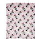 Disney Minnie Mouse  Stripes Soft Baby Blanket 1 Ply Fleece Throw