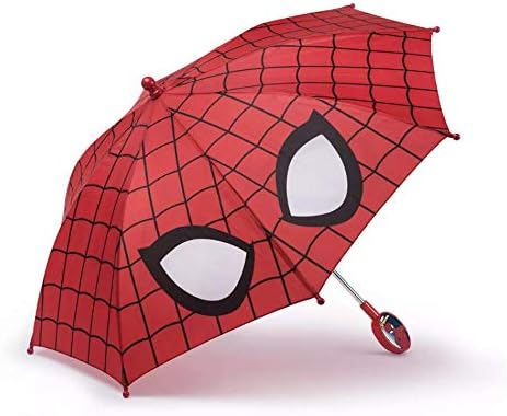 Spiderman Red Kids Stick Umbrella with Clamshell Handle 21"