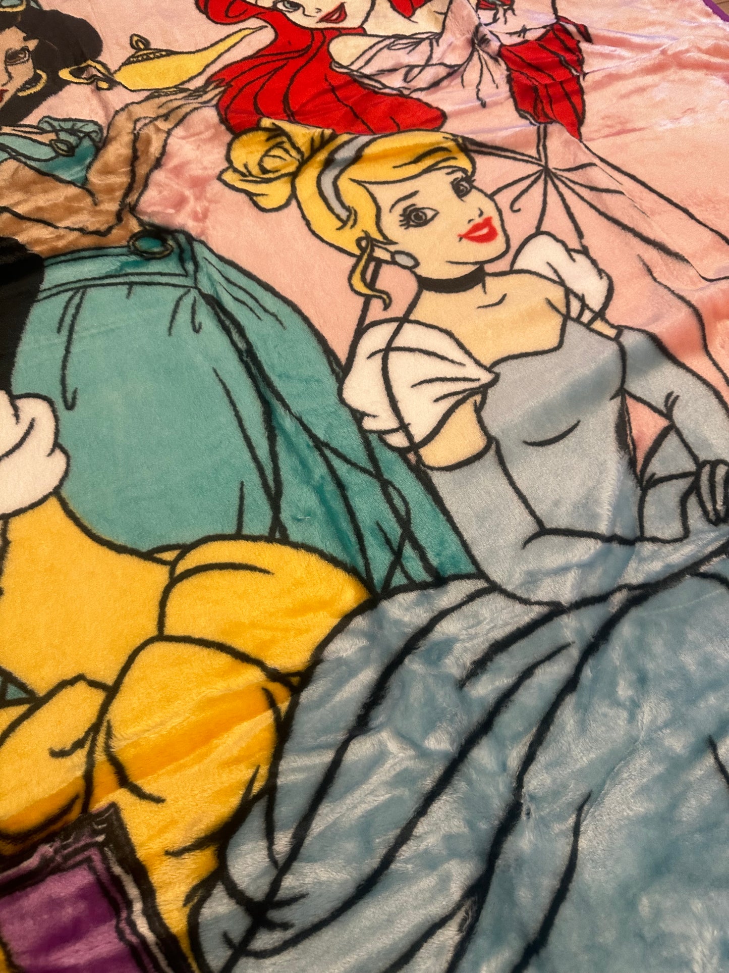 Disney Princess Extra Soft Plush 60"x80" Twin Size Blanket "Aim for Your Dreams"