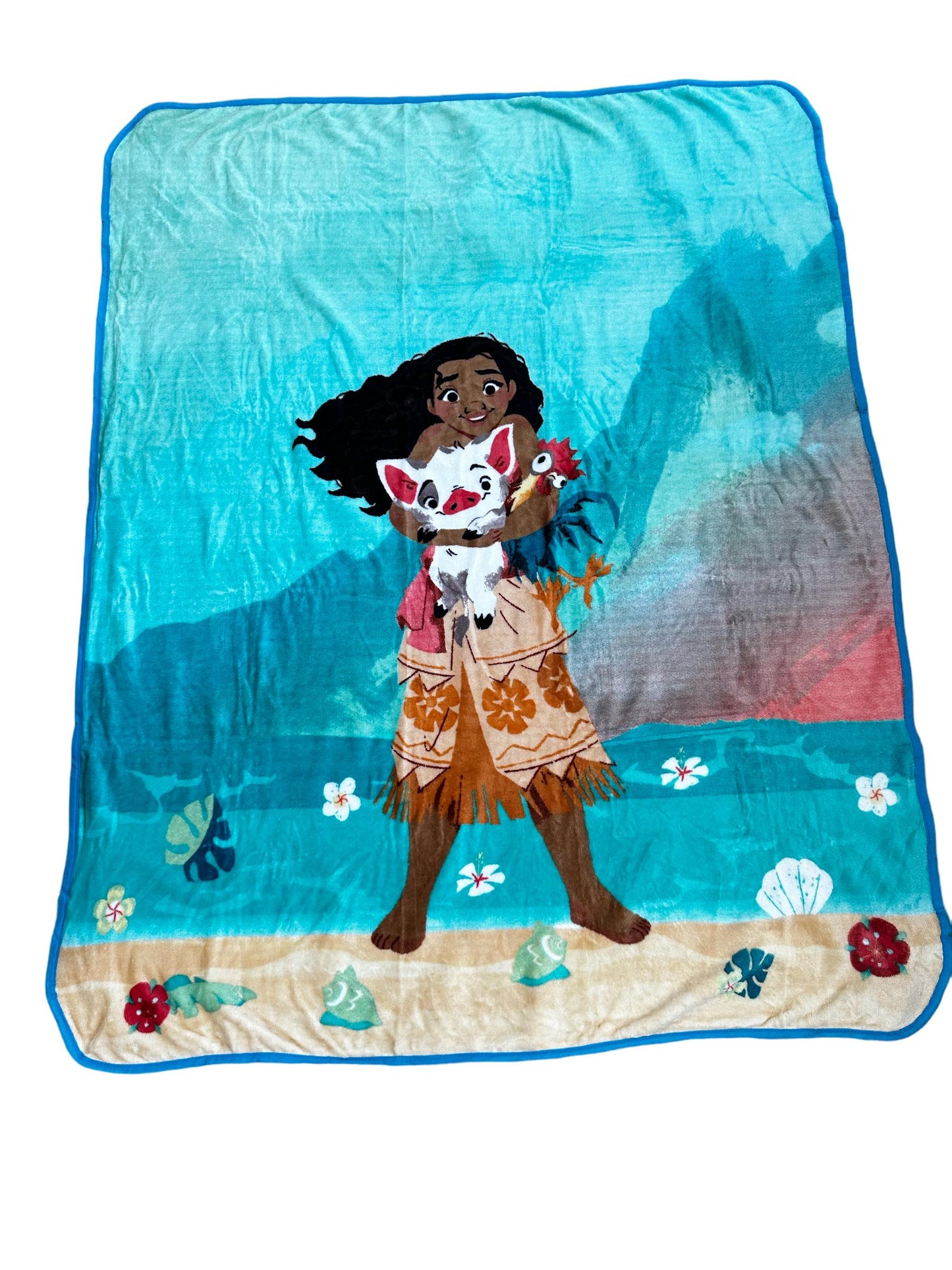 Moana & Pua Disney Baby Toddler Sherpa Throw Blanket (50”x60”)