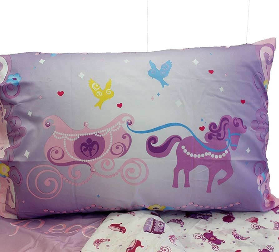 Sofia First Princess Scrolls 4 Piece Toddler or Crib Size Bedding Set