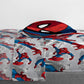 Marvel Spiderman Burst 4 Piece Twin Bed Set - Includes Reversible Comforter & Sheet Set – Bedding