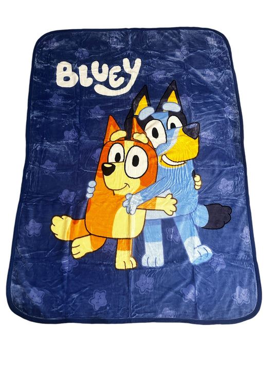 Bluey & Bingo Twin Plush Blanket Super Soft "Hug Fest"