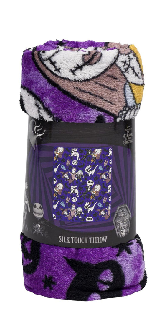 Nightmare Before Christmas Soft Silky Fleece Throw 40"x50" NBC Kids Blanket