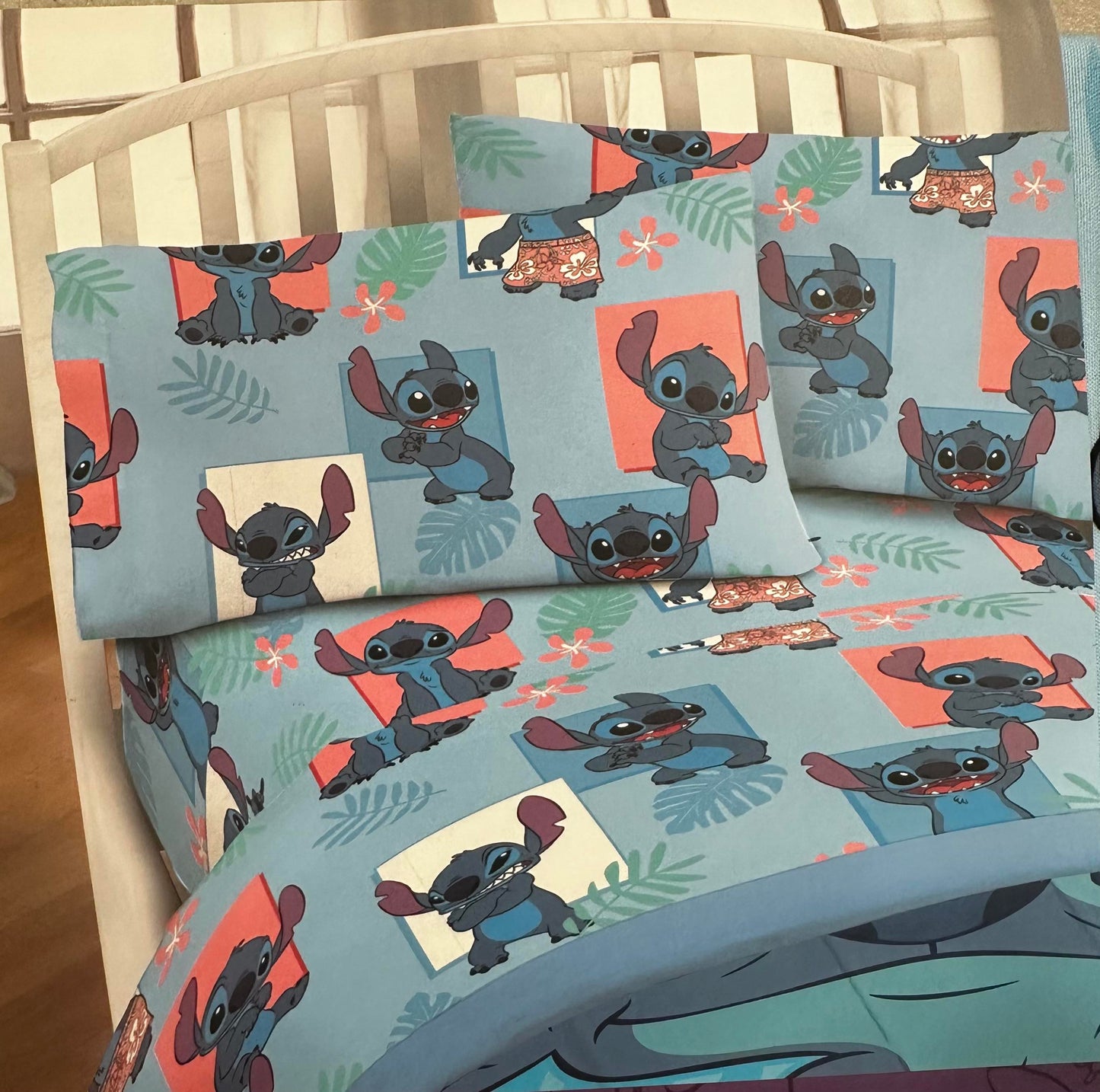 Lilo & Stitch "Aloha" Twin Size Sheet Set 3 Pieces Kids Set