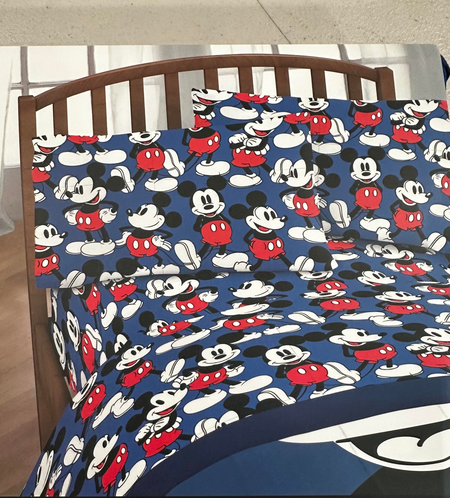 Classic Mickey Mouse "One & Only" Twin Size Sheet Set 3 Pieces Kids Set