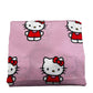 Hello Kitty Twin Size Sheet Set 3 Pieces "Classic Girl In Red" Pink Kids Set
