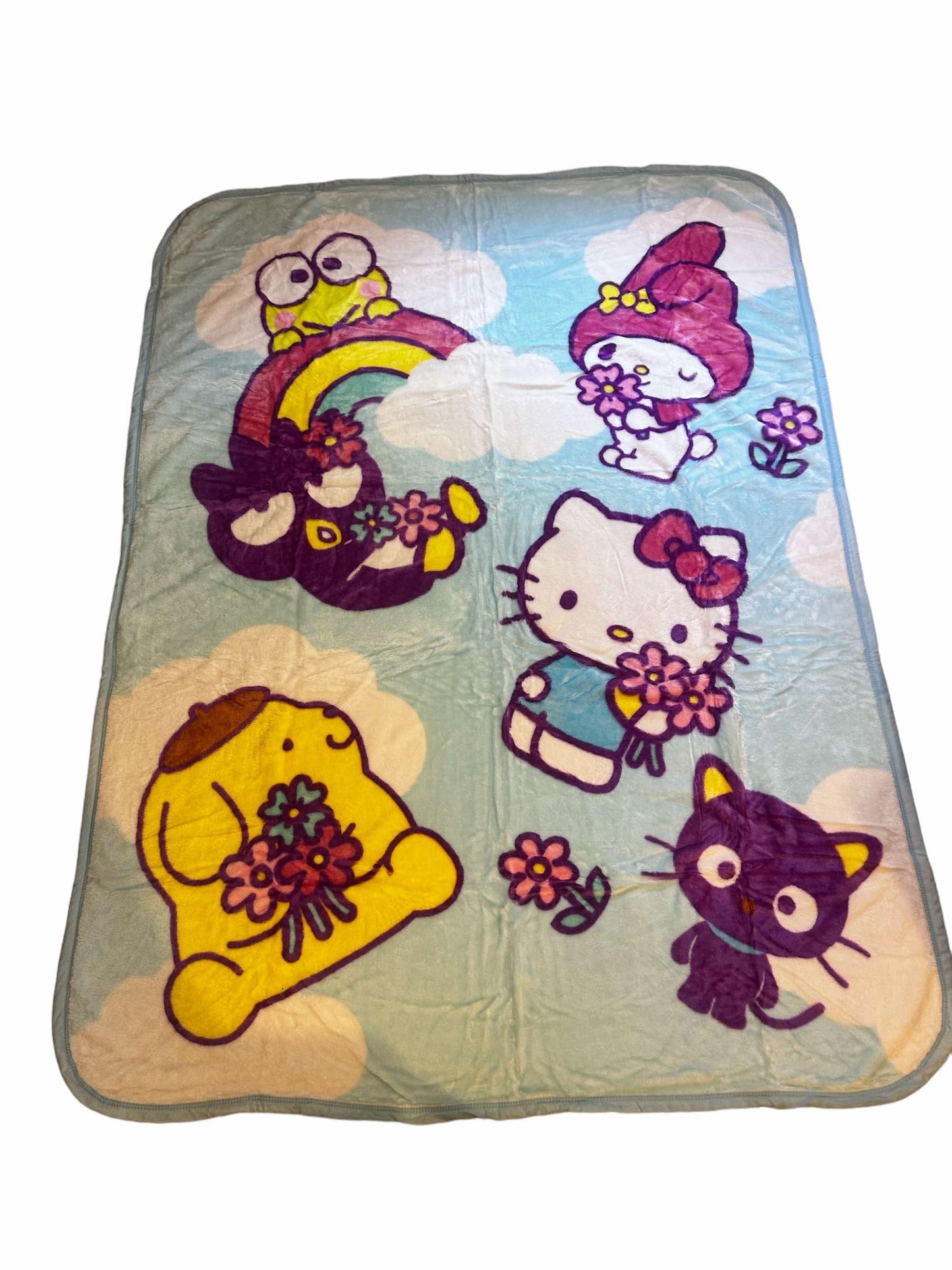 Hello Kitty & Friends Extra Soft Plush 60"x80" Twin Size Blanket
