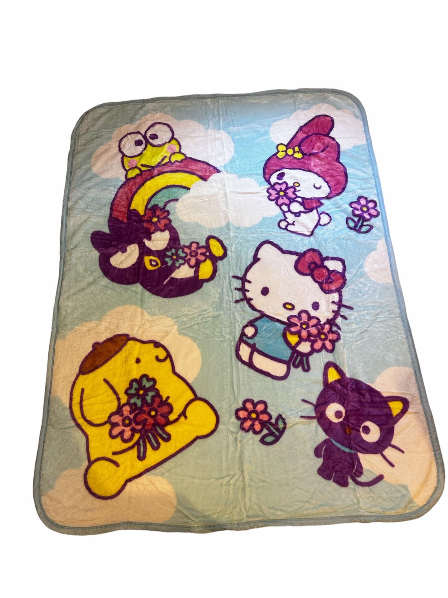 Hello Kitty & Friends Extra Soft Plush 60"x80" Twin Size Blanket