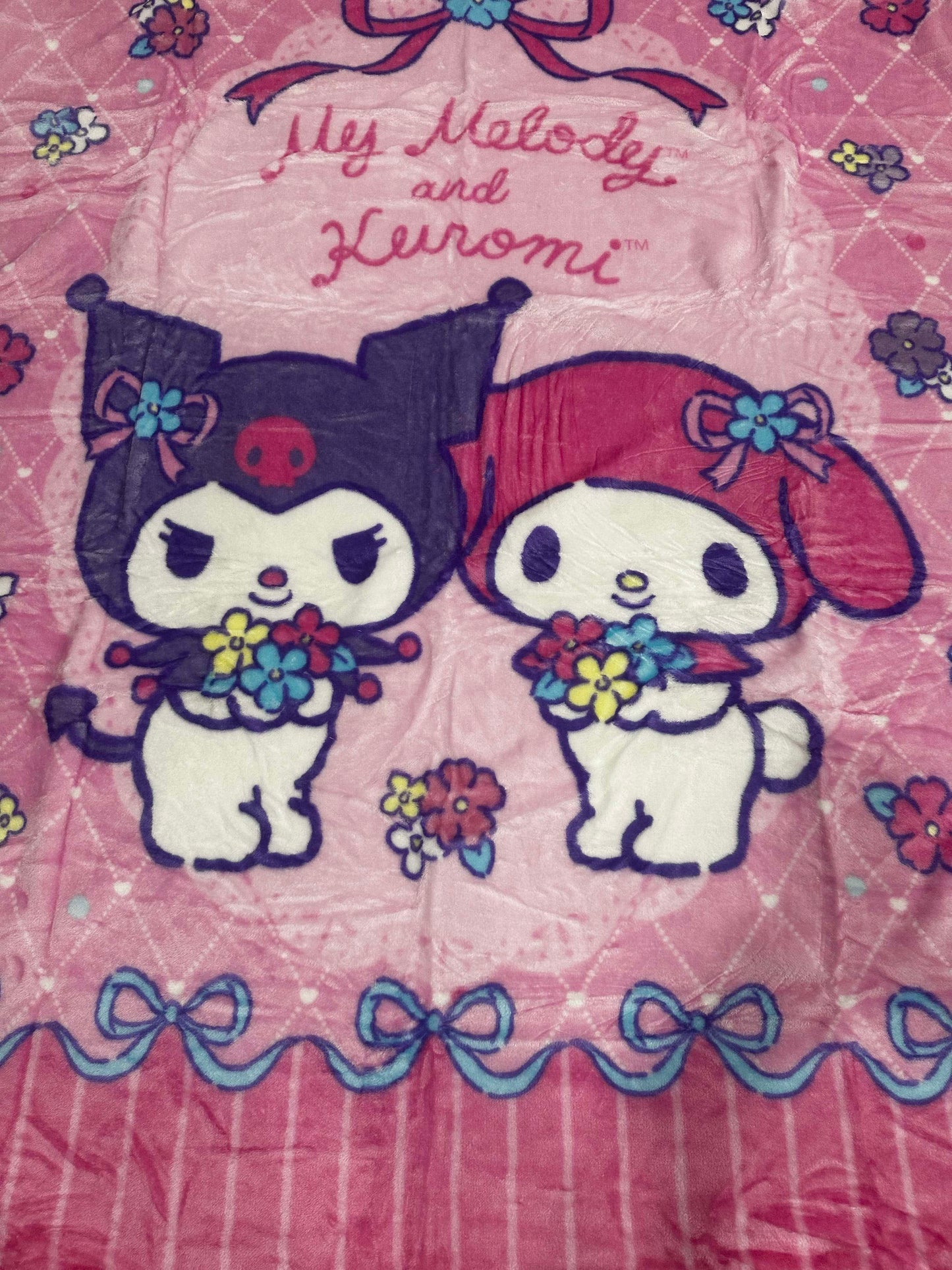 My Melody & Kuromi 40"x50" Plush Throw Blanket TT