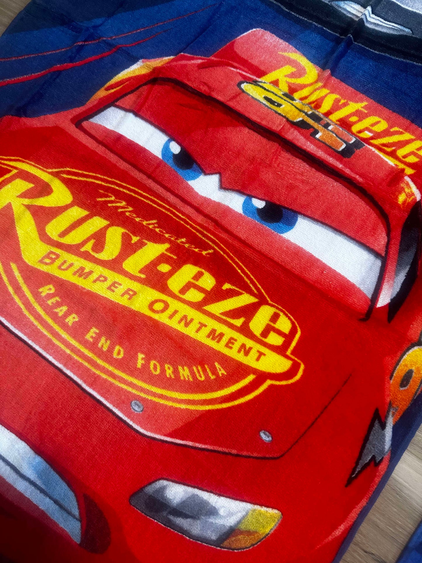 Disney Cars 3 Pieces Bath 100% Cotton Kids Towel Set