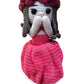 Unique Handmade Crocheted Peach Coral Dress Doll Flower Bouquet