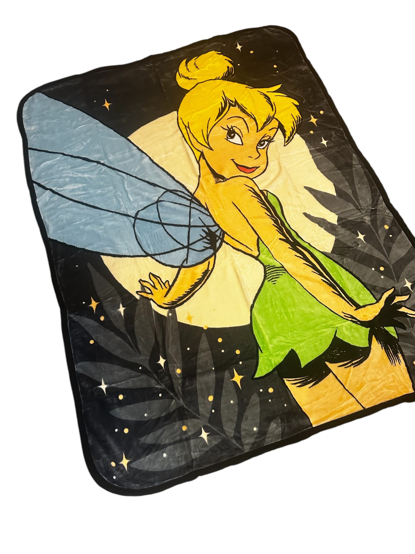 Tinkerbell Twin Plush Blanket Super Soft "Neon Moon"