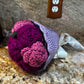 Unique Handmade Crocheted Dark Blue Dress Doll Flower Bouquet