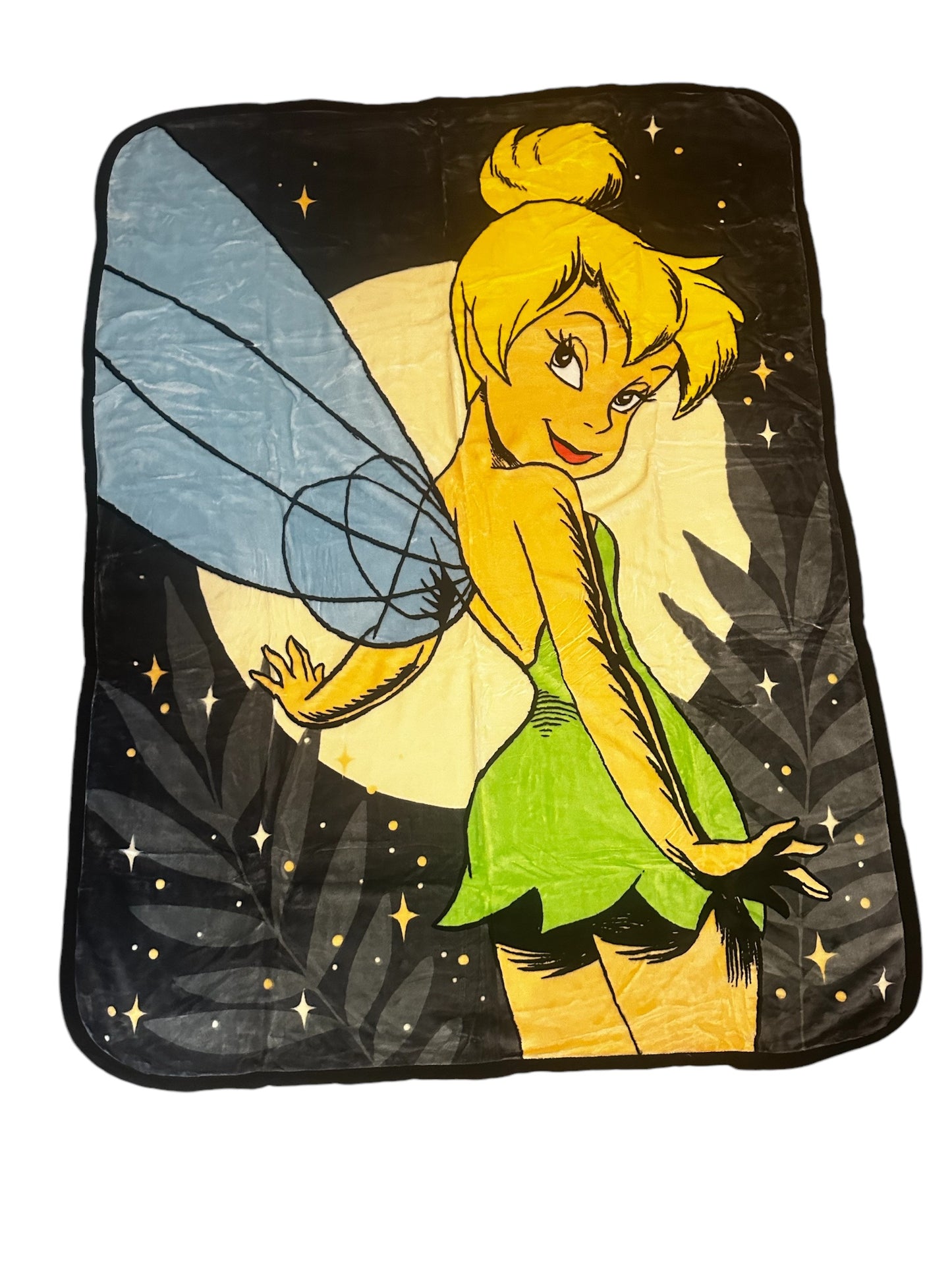 Tinkerbell Twin Plush Blanket Super Soft "Neon Moon"