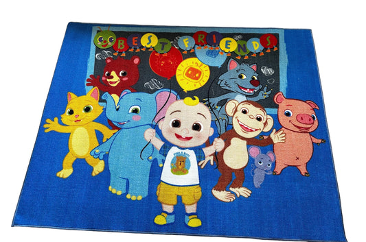 Jay Franco & Sons Cocomelon Kids Area Rug Room Decor 52" x 68" Non Skid Play Mat