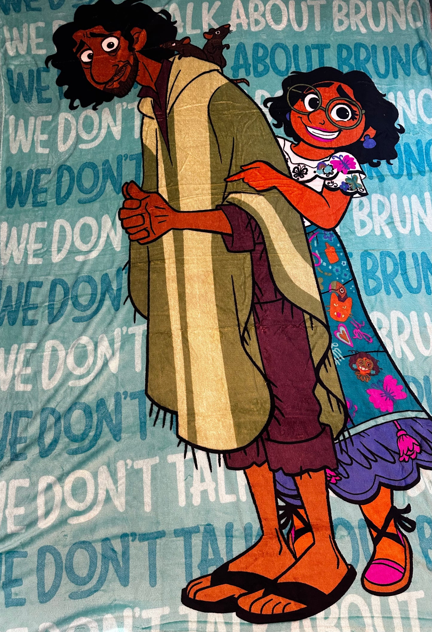 Encanto "Don't Talk About Bruno" Twin Fleece Blanket Silk Touch 62"x90"