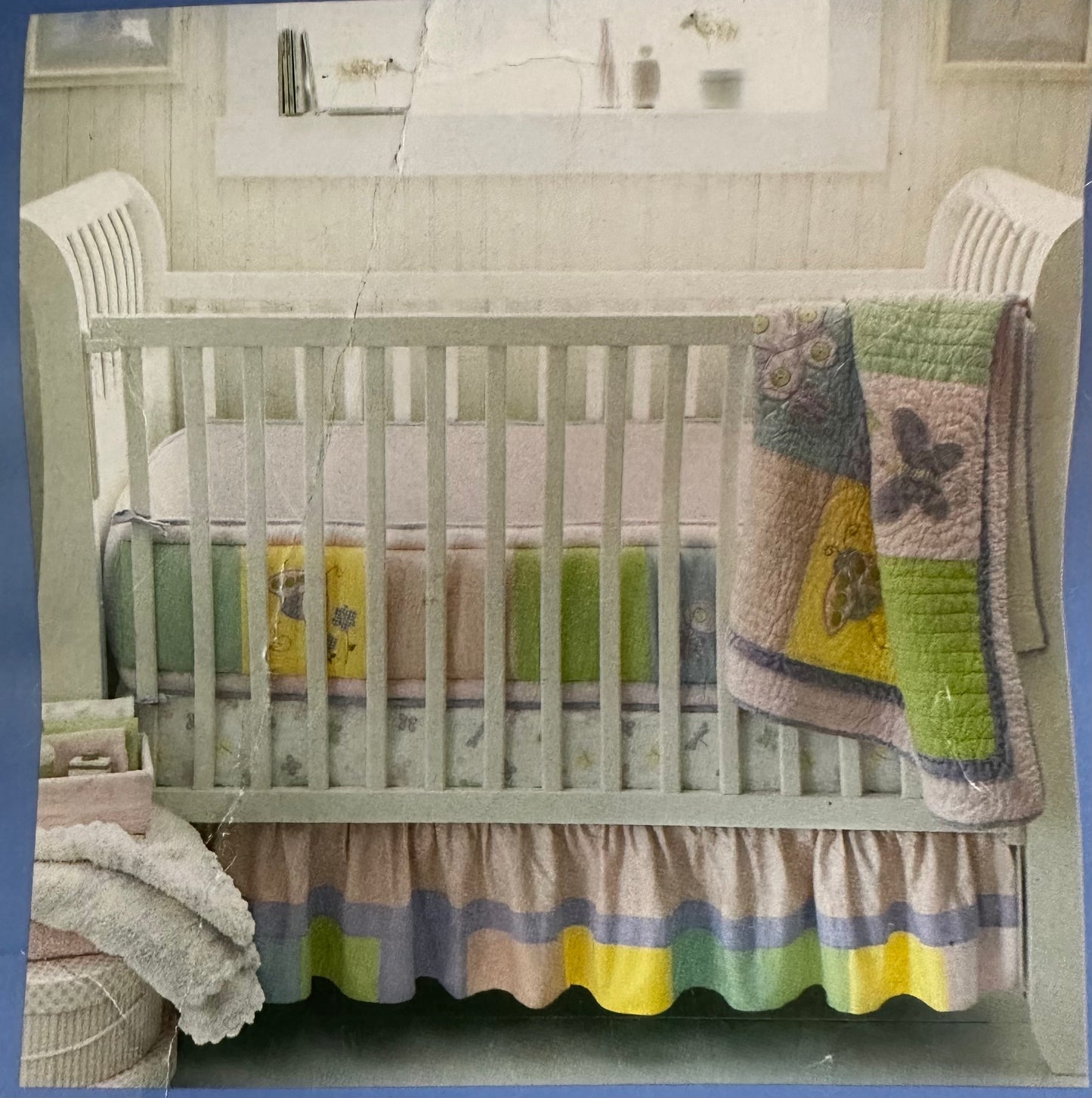 Tiddliwinks Butterfly Crib Dust Ruffle