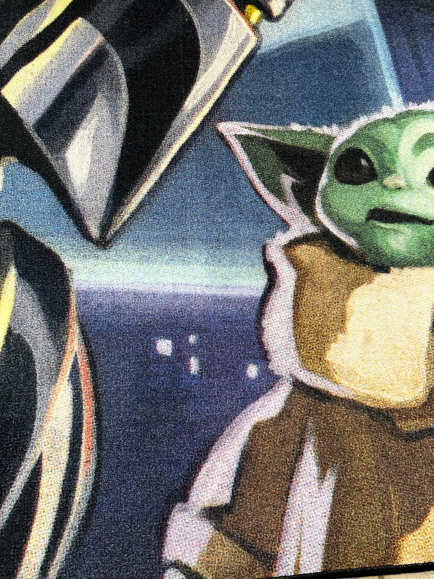 Star Wars Mandalorian Baby Yoda Kids Area Rug Room Decor 52" x 68" Non Skid Play Mat