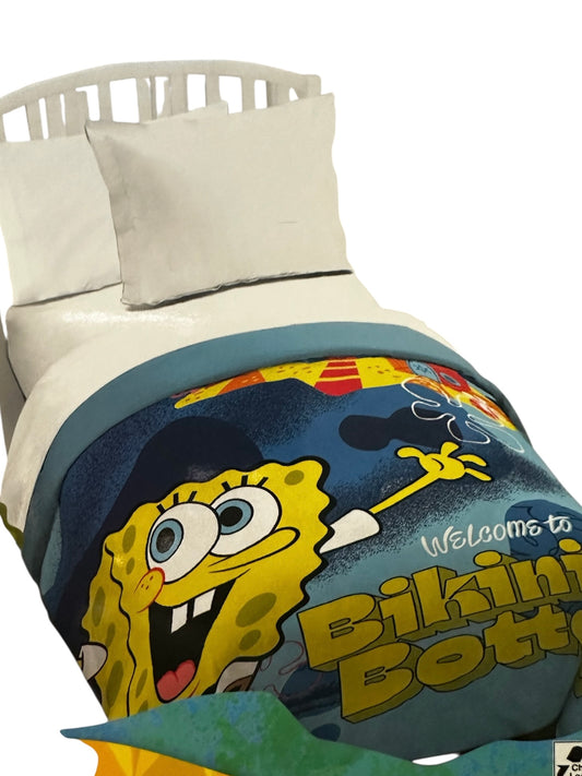 Spongebob Squarepants "Bikini Bottom" Twin Quilted Bedspread Only