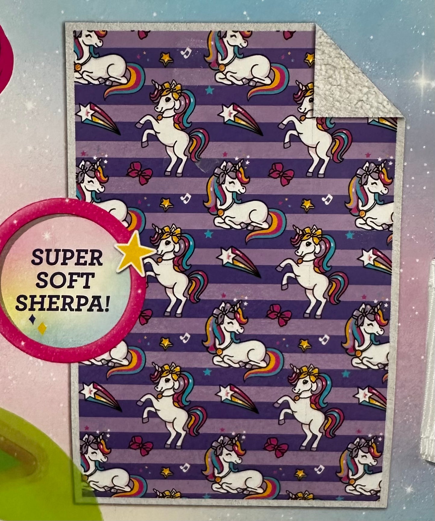 Jojo Siwa Twin Sherpa Backed Blanket Super Soft