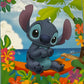 Lilo & Stitch Soft Plush 40"x50" Throw Blanket "Chillin Stitch" TT