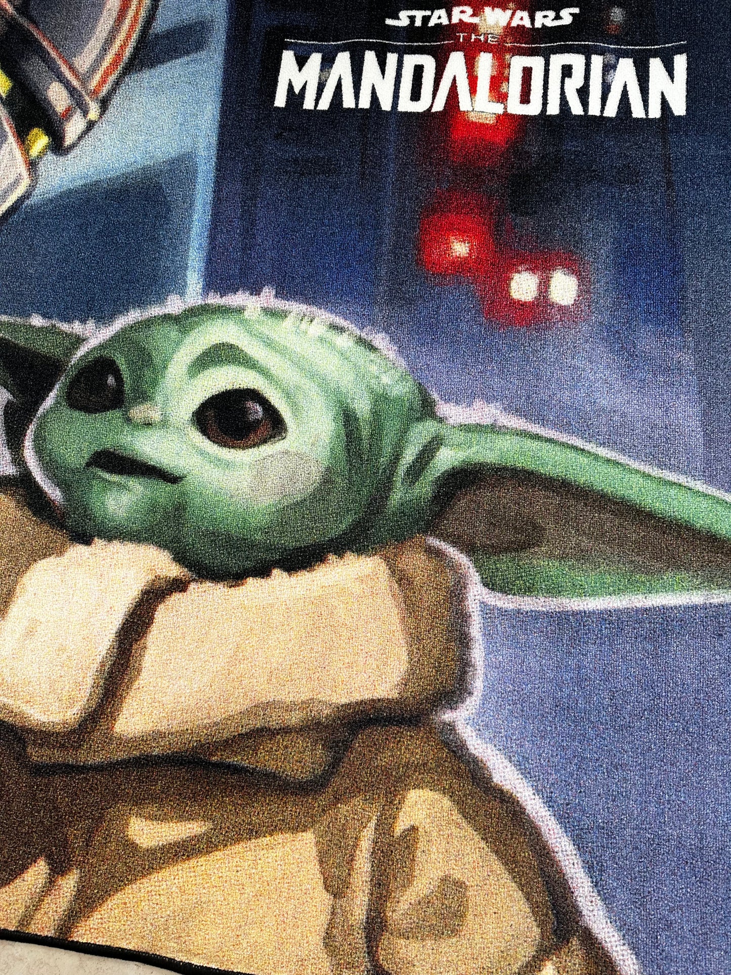 Star Wars Mandalorian Baby Yoda Kids Area Rug Room Decor 52" x 68" Non Skid Play Mat