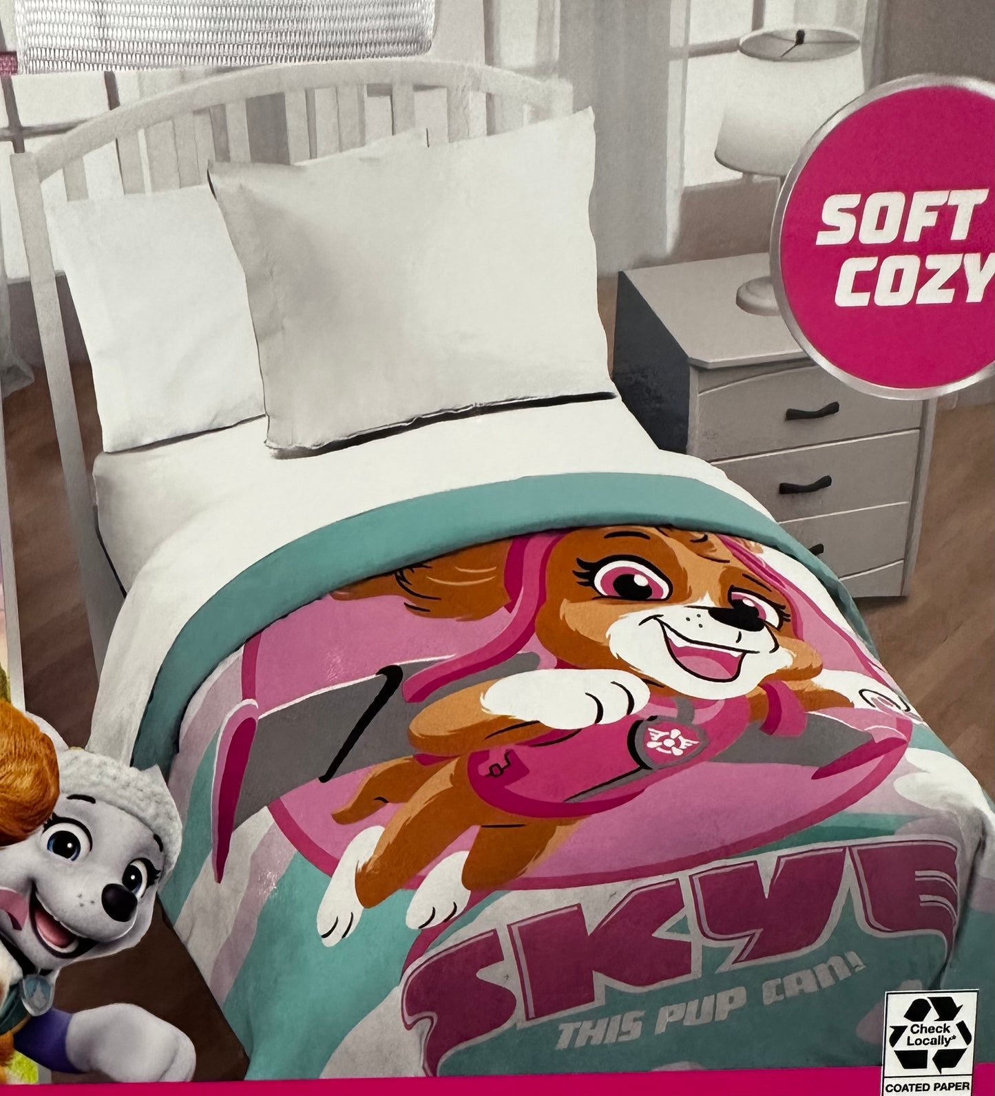 Paw Patrol Skye Twin Quilted Bedspread Only