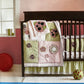 Tiddliwinks Polka Dot Ladybug Crib Dust Ruffle