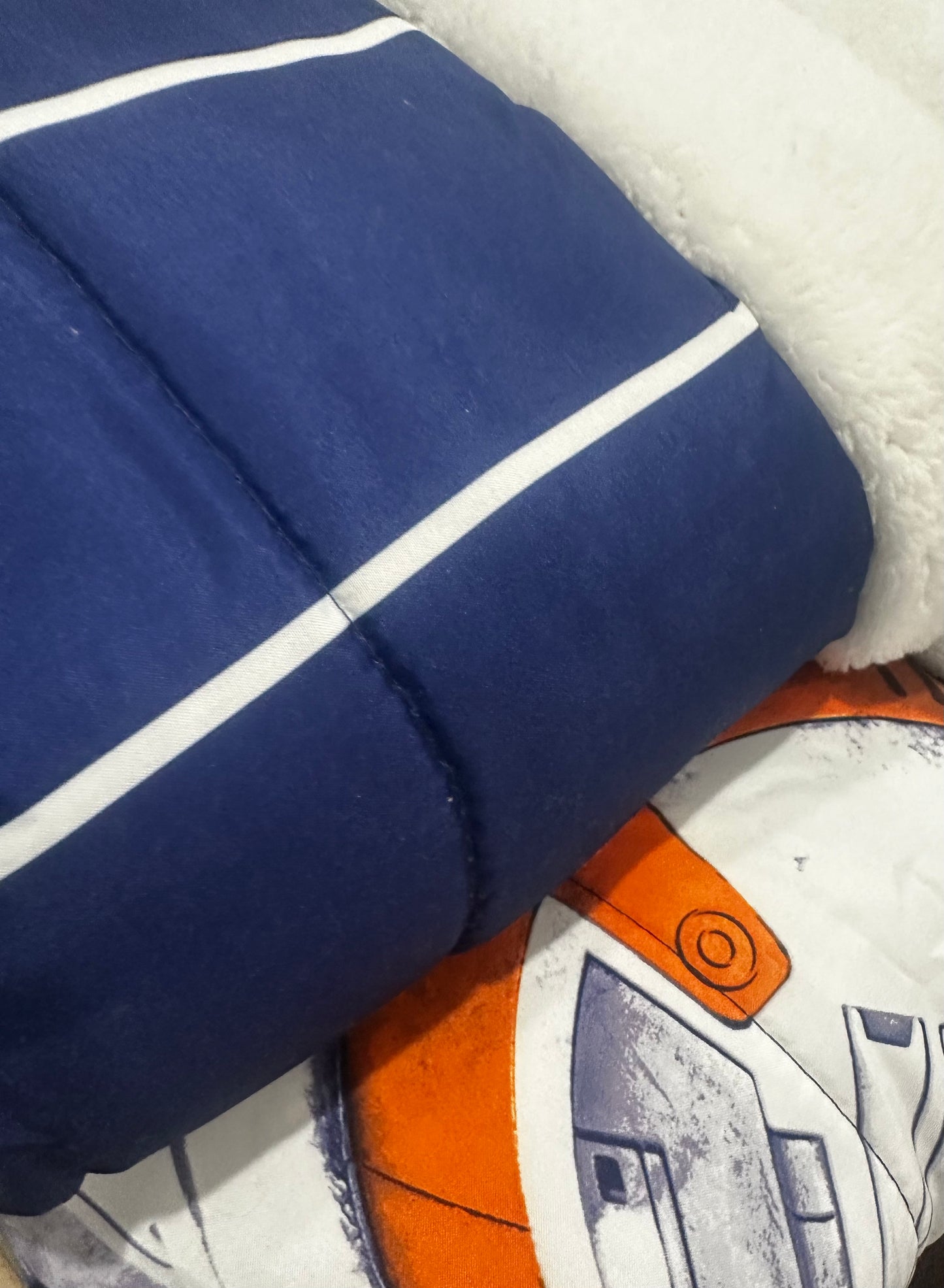 Star wars The Last Jedi Twin/Full Comforter Blanket 2 in 1 Full Sherpa Reverse (Featuring BB8 and R2D2)