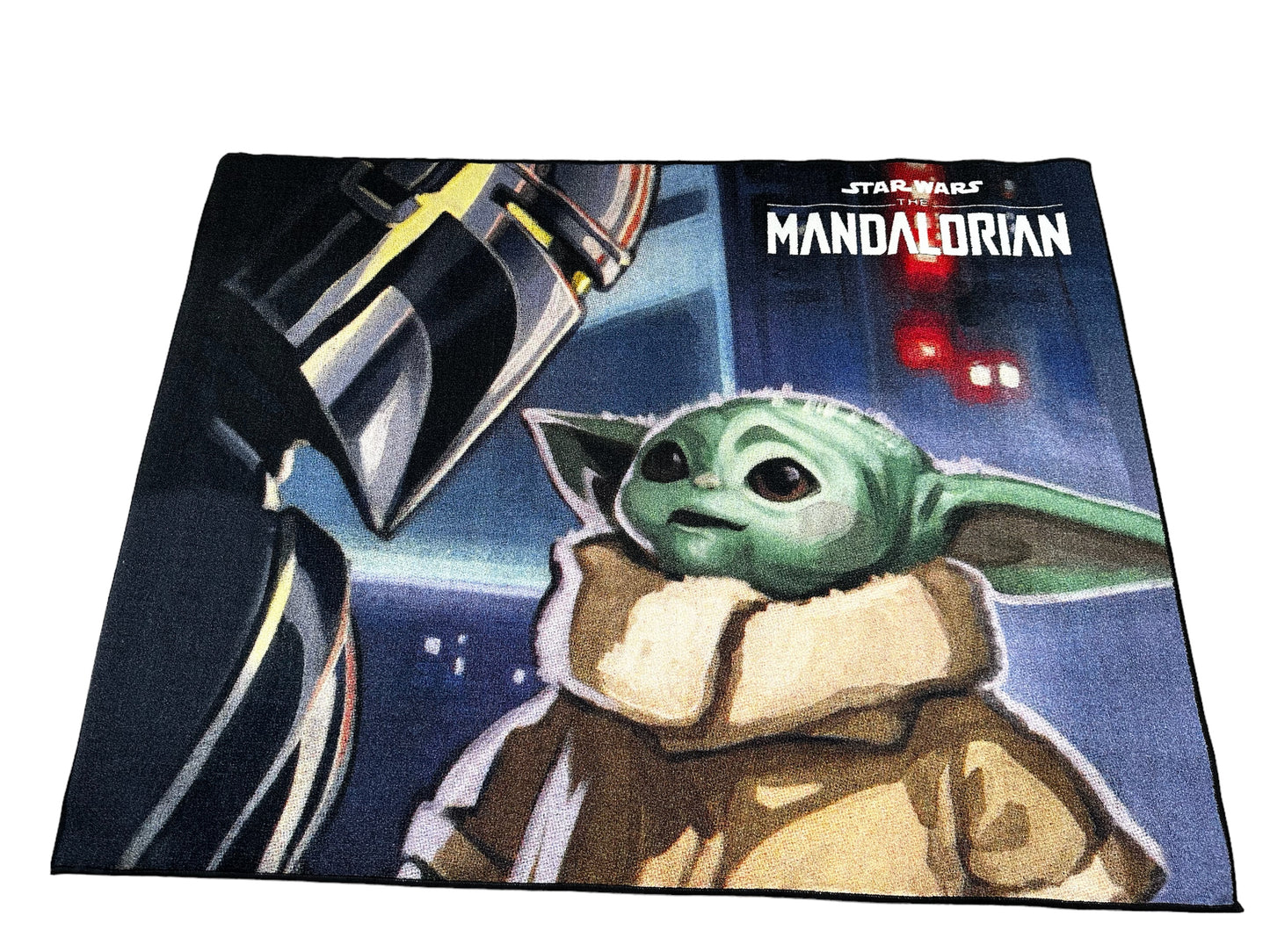 Star Wars Mandalorian Baby Yoda Kids Area Rug Room Decor 52" x 68" Non Skid Play Mat