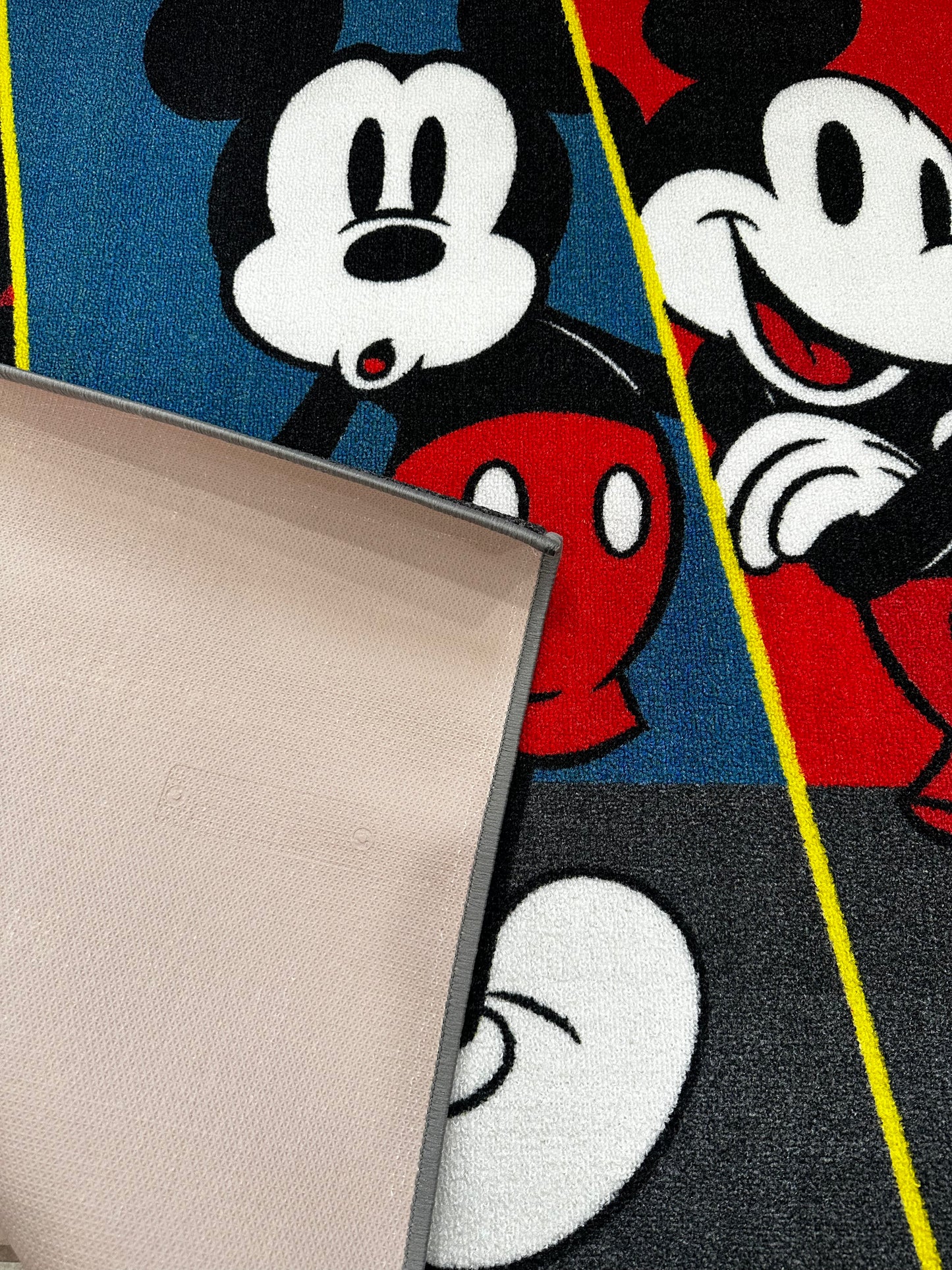 Disney Classic Mickey Mouse Kids Area Rug Room Decor 52" x 68" Non Skid Play Mat