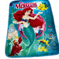 Ariel Little Mermaid Extra Soft Plush 60"x80" Twin Size Blanket
