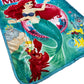 Ariel Little Mermaid Extra Soft Plush 60"x80" Twin Size Blanket
