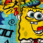 SpongeBob Extra Soft Plush 60"x80" Twin Size Blanket “Graffiti Bob”