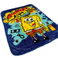 SpongeBob Extra Soft Plush 60"x80" Twin Size Blanket “Graffiti Bob”