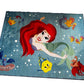 Ariel Little Mermaid "Make Your Own Music" Kids Area Rug Room Decor 52" x 68" Non Skid Play Mat