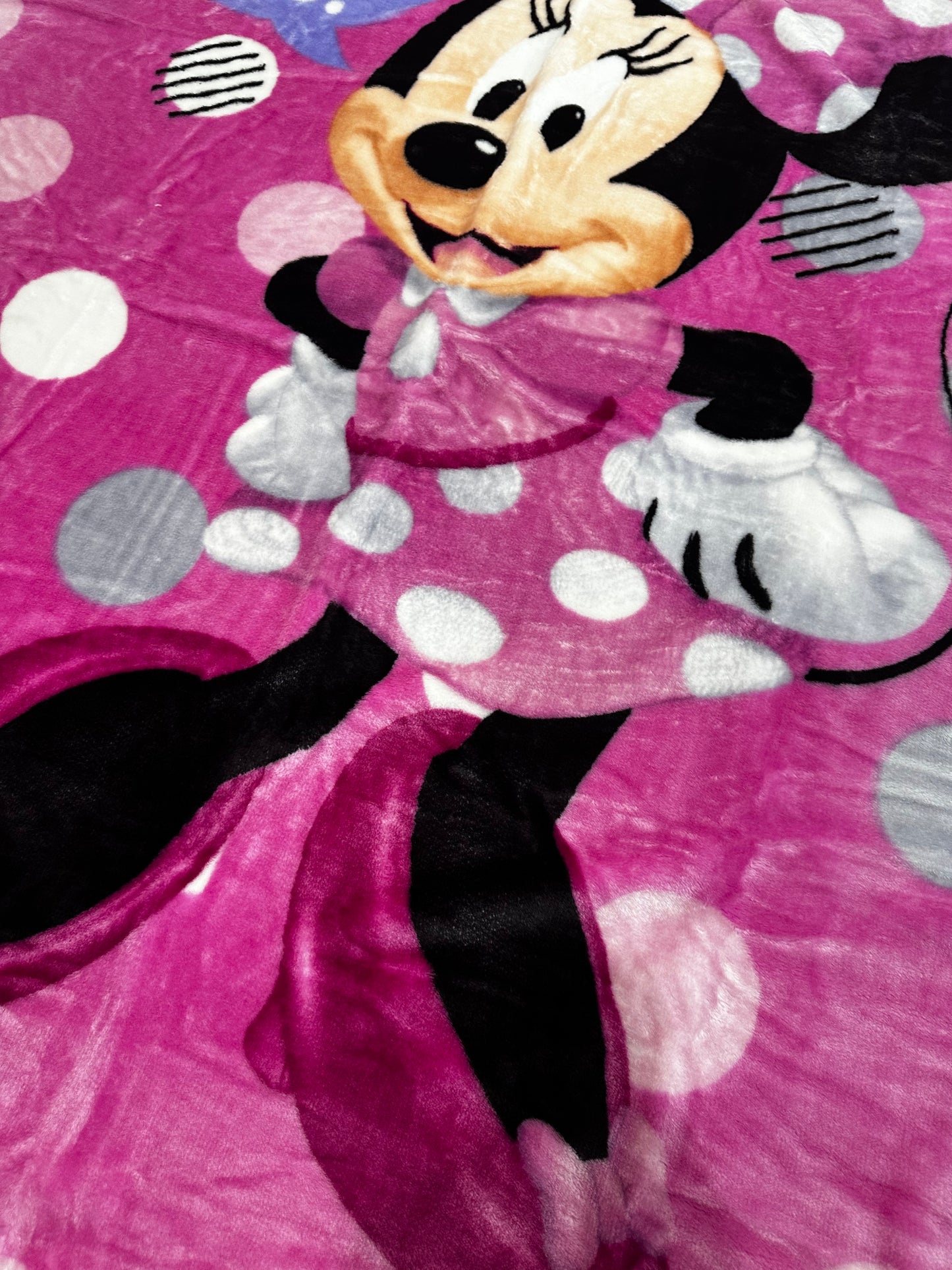 Minnie Mouse Polka Dots Plush 40"x50" Plush Throw Blanket TT