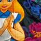 Alice in Wonderland Twin Plush Blanket Super Soft "Alice Garden"
