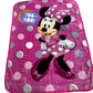 Minnie Mouse Polka Dots Plush 40"x50" Plush Throw Blanket TT